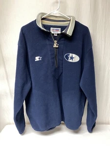 Maglione pile VINTAGE anni 90 UOMO MEDIUM STARTER PRO LINE NFL DALLAS COWBOYS - Foto 1 di 12