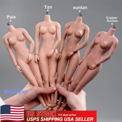 1/6 Female Super Large Bust Breast Seamless Flexible Body For 12''Figure Model - Image 1 of 3