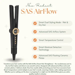 SAS AirFlow - Hot Air Styler - Airstrait - Hair Straightener - Duet Style - Picture 1 of 4