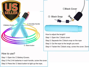 Glowing Jump Ropes Skipping Rope for Kids Develop Children'S Sports Interest ... - Picture 1 of 6