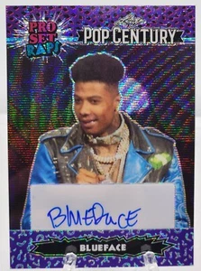 2023 Leaf Metal Pop Century Blueface Pro Set Rap #PSR-B1 Auto Purple 8/12 - Picture 1 of 2