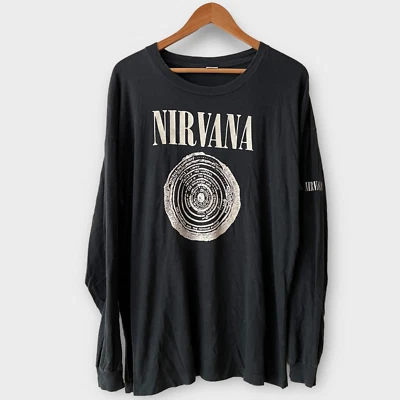 1990 Nirvana Vestibule Sub Pop Bleach Era UK Tour Vintage Long Sleeve Shirt 90s - Image 1 of 4