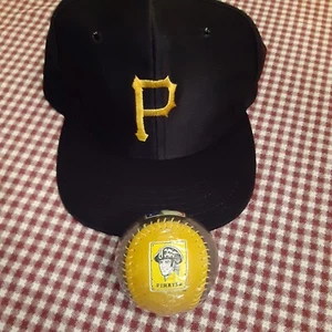  Pittsburgh Pirates Baseball und Mütze, mehrere Größen schwarz - Bild 1 von 6