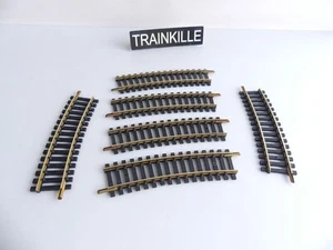 6032 / FLEISCHMANN MESSING / 6 GEBOGENE SCHIENEN RADIUS 86 CM - Bild 1 von 1