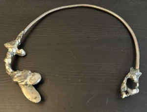 Collar Esculpido Brutalista Modernista Modernista Metales Mezclados Vintage Estate - Imagen 1 de 5
