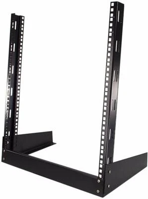CNAweb 12U Open Frame 19" Inch Desktop 2 Post Network Rack Stand - Image 1 of 4