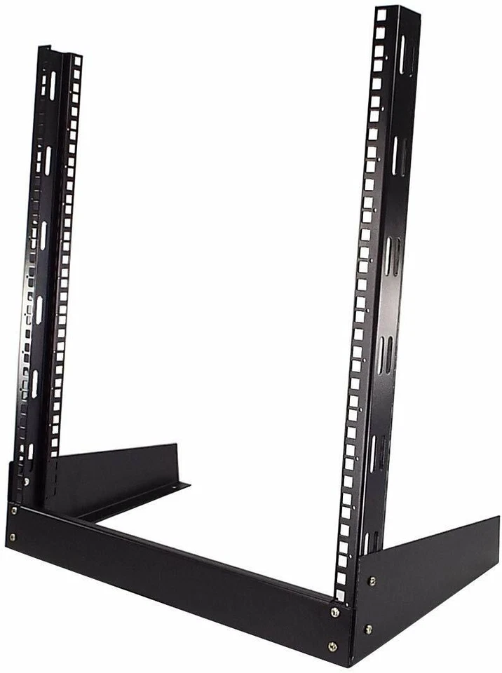 CNAweb 12U Open Frame 19" Inch Desktop 2 Post Network Rack Stand - Image 1 of 4