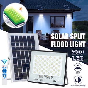 LED 500W Solar Flood Light Security Wall Yard Outdoor Street Lamp Remote Control - Picture 1 of 12