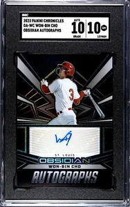 2023 Panini Chronicles Obsidian Won-Bin Cho Autograph SGC 10 w/10 AUTO - Picture 1 of 2