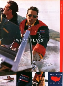 1997 PRINT AD - BUGLE BOY CLOTHING FASHION AD - RED, WHITE AND BUGLE BOY - Bild 1 von 1