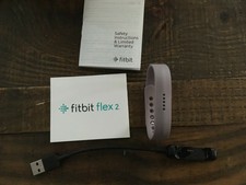Fitbit Flex 2 Fitness Tracker - Purple + Charger and Manual