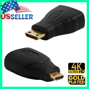 Adaptador Mini Micro HDMI Tipo-C Tipo-D Macho a HDMI Hembra Cámara Convertidor - Imagen 1 de 7