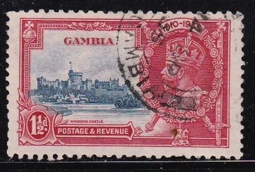 Album Tesori Gambia Scott # 126 1 1/2p Giorgio V Giubileo D'Argento VF Usato CDS - Immagine 1 di 1