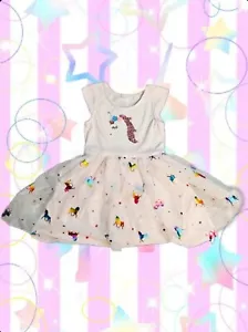 Unicorn Rainbow Girl Dress size 6X - Picture 1 of 4
