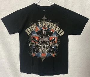 T-shirt Def Leppard Rock Band tour concerto 2012 taglia media - Foto 1 di 7