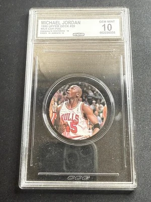 Michael Jordan 1995 Upper Deck POGS CCG 10 Chicago Bulls - Image 1 of 2