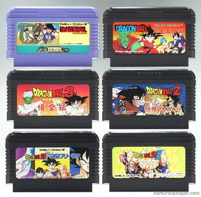 Dragon Ball 1+2+3 & Dragon Ball Z 1+2+3 (6Games) Nintendo Famicom/FC [Japan NES] - Image 1 of 4