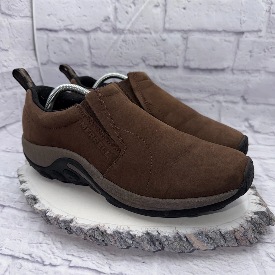 Sapatos Merrell Masculino Selva Moc 10.5 Marrom Nubuck Slip On Caminhada Caminhada Impermeável - Imagem 1 de 4