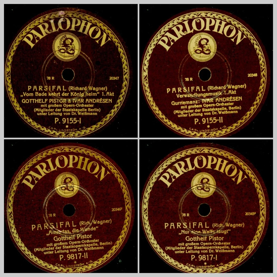 GOTTHELF PISTOR & IVAR ANDRESEN "Parsifal" Vom Bade kehrt der König Heim  GS958 - Bild 1 von 1