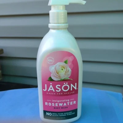 Jabón corporal de agua de rosas Jason 30 oz - limpieza suave y vigorizante Foto 1 de 4