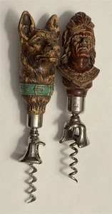 1950s Syroco Syracuse Indian Chief and Dog Combo Corkscrew and Bottle Opener - Picture 1 of 2