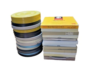 VINTAGE 8mm Home Movie Film 7” Reel Mystery Content X3 - Picture 1 of 4