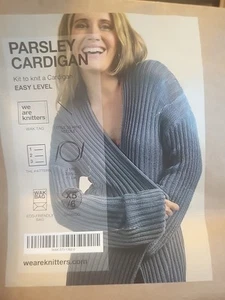 Neu Parsley Cardigan WAK We Are Knitters Strickset Grau Bis Gr. XL - Bild 1 von 8
