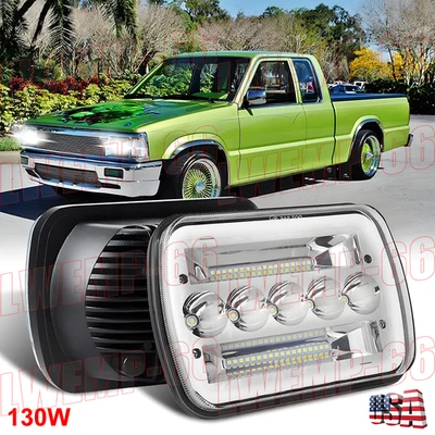 Faro LED halo H4 para camioneta Mazda 1986-1993 B2200 B2600 RX-7 130W 5x7" 7x6 Foto 1 de 4
