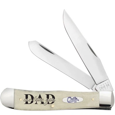 CUCHILLOS CASE XX WE LOVE YOU DAD TRAMPERO DE HUESOS NATURAL LISO 6254 SS (144506) POCK Foto 1 de 2