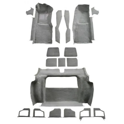 Alfombra para Chevrolet Corvette 79 completa con 3 puertas Compt moldeadas 18 piezas Foto 1 de 4