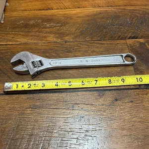 Vintage S-K verstellbarer Schraubenschlüssel 10" USA SK 10 Zoll Made in USA - Bild 1 von 8