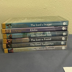 Lot of 6 NEST Animated Stories from The Bible DVDs Christian Religious - Picture 1 of 8