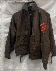 Blauer Size 2XL Men Brown Full Zip St. Louis Zoo Ranger Windbreaker Jacket - Picture 1 of 4