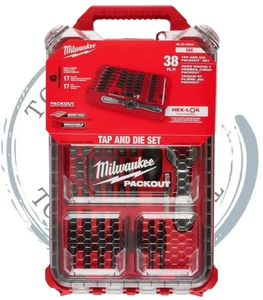 MILWAUKEE 49-22-5604 38PC SAE TAP & DIE PACKOUT SET W/ HEX-LOK ✅SEALED NEW ✅ - Picture 1 of 13