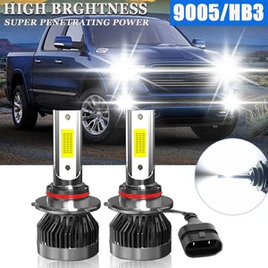Para Dodge Ram 1500 2009-2010 2x LED Faros Bombillas de haz alto Brillantes 9005/HB3 - Imagen 1 de 9