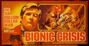 Vintage The Six Million Dollar Man-Bionic Crisis Game {{SIGNED by Lee Majors}} 1975 - Bild 1 von 17