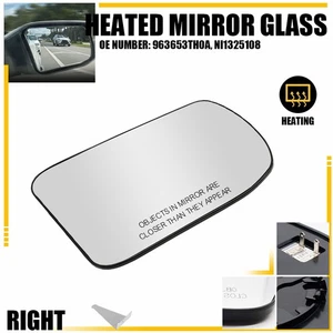 Espejo de cristal para Nissan Altima 2013-2018 sedán con placa de pasajero trasera lateral - Imagen 1 de 11