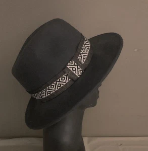 Cowgirl Rancher Hut 100% Wollfilz grau Bohemian Prairie Cowboy Western klein - Bild 1 von 4