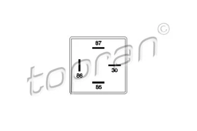 Relay, fuel pump for VW:JETTA Mk II,PASSAT B3/B4,JETTA II Sedan, 357906381 - Image 1 of 2