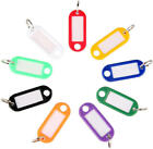 Key Tags Plastic Key Rings ID Tags Name Label Key Fob Tag - Multi colors packs