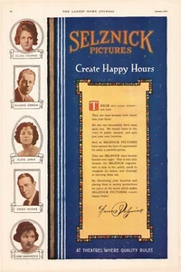 1920 SELZNICK MOTION PICTURES & COUNCIL MEATS LG 11x15 MAGAZINE ADS - Picture 1 of 3