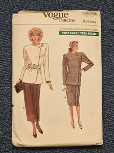 Vintage 1980s Vogue 7021 suit pattern sizes 12-16 bust 34-38 - Picture 1 of 2