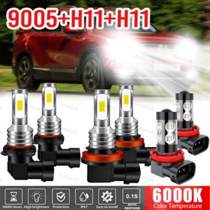 For Honda Cr-V CRV 2015 2016 2017 2018 2019 LED Headlight Hi-Low Fog Light Bulbs - Picture 1 of 24
