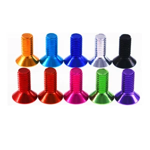 M5 x 15mm-30mm Countersunk Bolt Allen Screw Anodised Hex Head Universal Colours - Picture 1 of 5