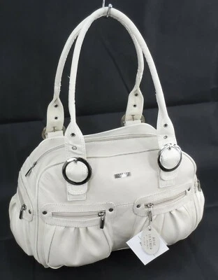 New Real Leather Womens Lorenz Large Weekend Shoulder Hobo Tote Handbag Work Bag - Image 1 of 4