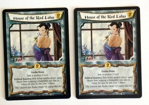 House of the Red Lotus (2) L5R Legend of the Five Rings CCG An Oni's Fury AOF - Picture 1 of 1