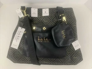 Nicole Miller Triple compartment eight Pocket Diaper Bag w/ Pacifier Pouch NWT - Picture 1 of 4