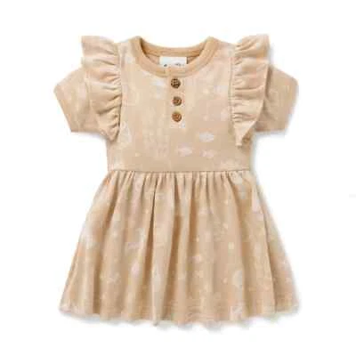 Vestido Patinador Aster & Oak Mellow Sirena Talla 4-5 PVP $59.95 Orgánico Boho Costero Foto 1 de 4