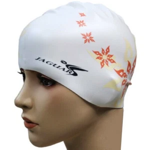 Jaguar High quality Silicone Swimming Cap- one size fit all swim cap Blue - Picture 1 of 2