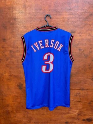 CAMISETA DE BALONCESTO NBA PHILADELPHIA SIXERS CAMPEÓN TALLA M #3 IVERSON Foto 1 de 4